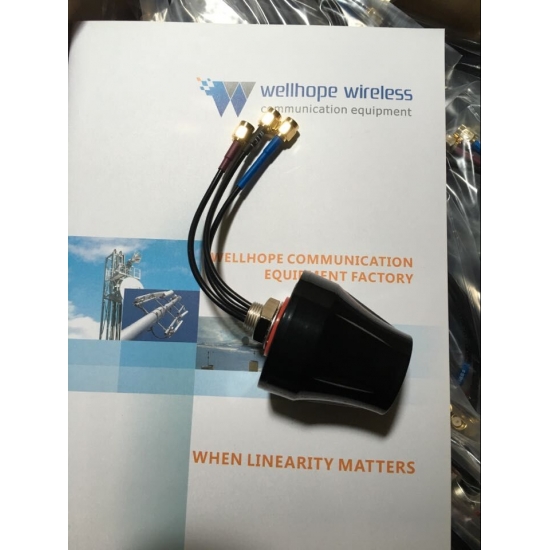  4G WLAN GPS Glonass Scada Screw Antenna 3 Cable 3 Connector 