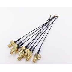  SMA Angle Kanan Perempuan PCB ke u.fl Akhir 1.13mm kabel untuk dijual